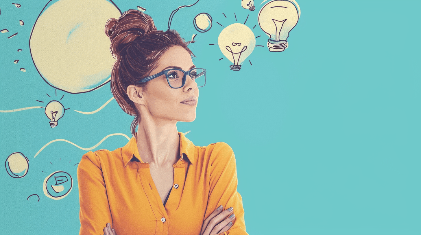 A smart female product leader thinking about strategy